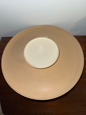 Vintage 14" Tupperware "Dip-N-Serve Party Tray  Chip n' Dip Lid